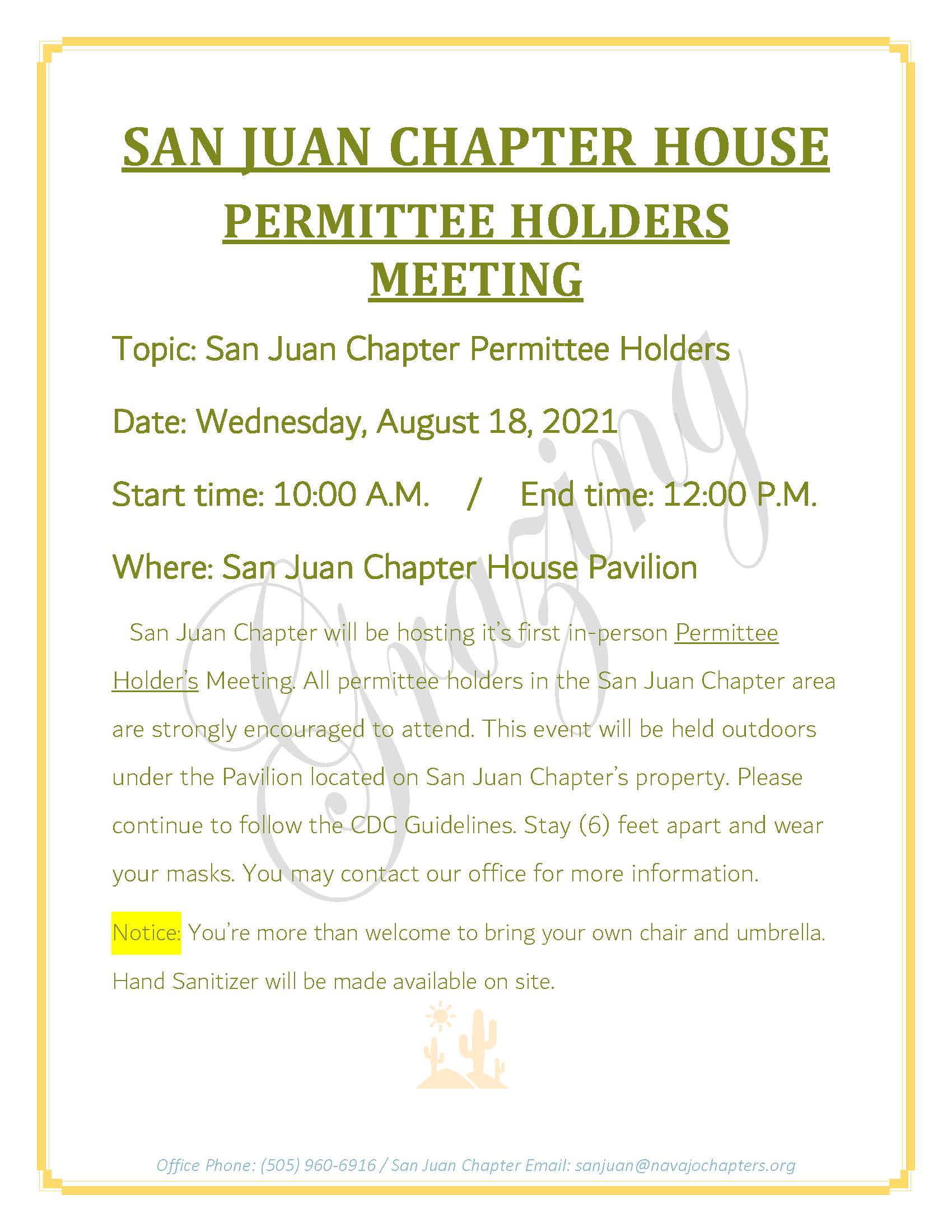 SJC Permittee Holders